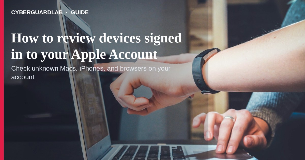 Phone Settings screen concept for reviewing Apple Account signed-in devices