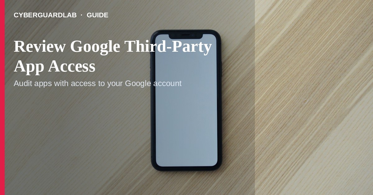 Google Account Security page listing third-party apps with account access.