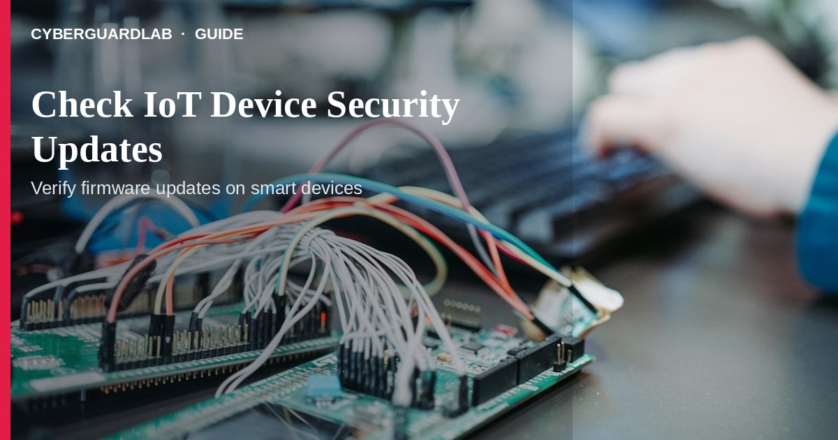 IoT device app showing firmware version next to a vendor support end-of-life page.