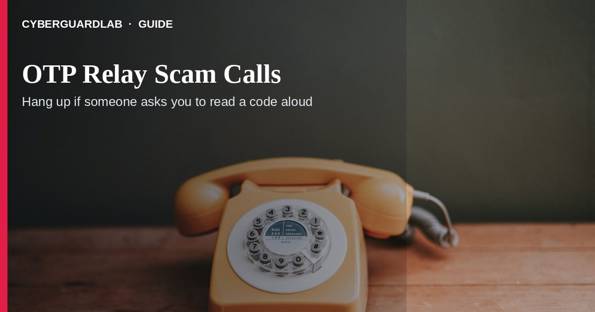 Phone call overlay asking the victim to read a one-time passcode aloud.