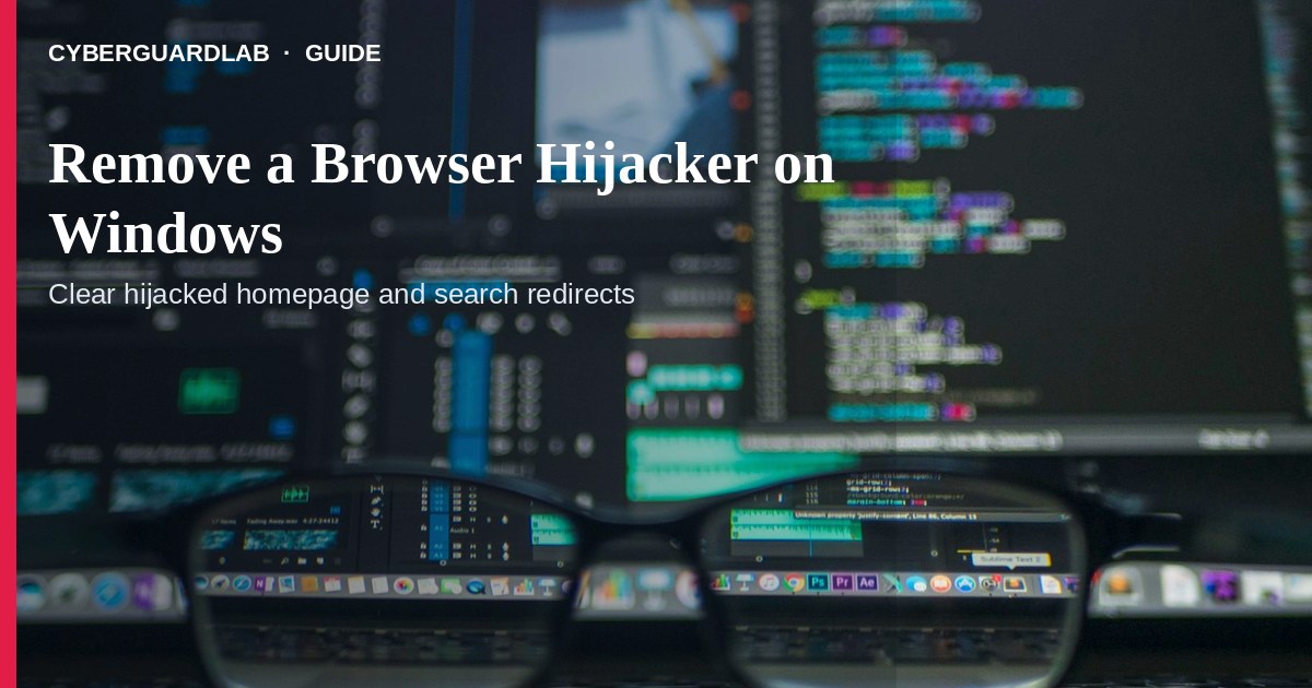 Browser settings showing a hijacked homepage and unknown search engine.