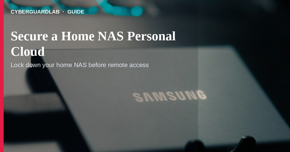 Home NAS admin dashboard showing MFA and update settings enabled.