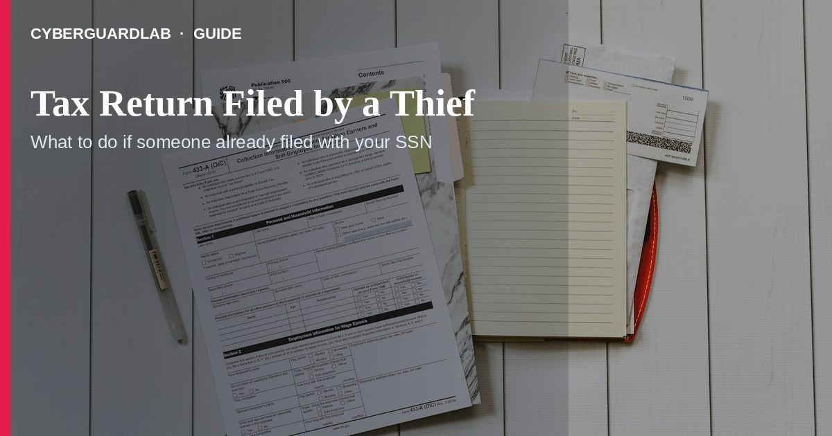 IRS rejection notice that a return was already filed with your SSN.
