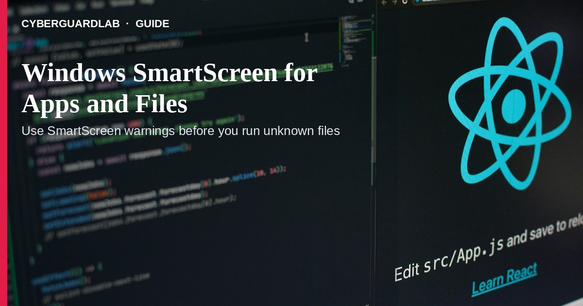 Windows SmartScreen warning dialog blocking an unrecognized app.