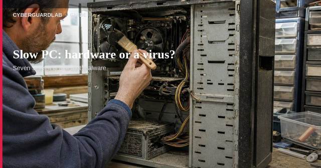 7 signs your old computer is slow from hardware, not a virus