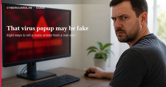 8 ways to tell a virus warning popup is fake