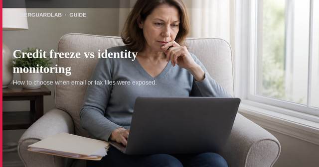 Credit freeze vs paid identity monitoring
