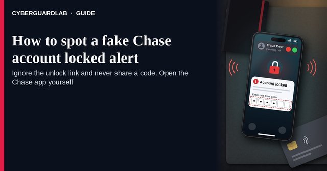 Phone showing a generic your account is locked bank alert with an unlock now button