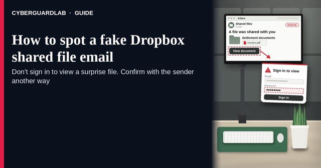 Coworking desk monitor showing “A file was shared with you” with an arrow pointing to a “Sign in to view” password box