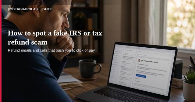 How to spot a fake IRS or tax refund scam