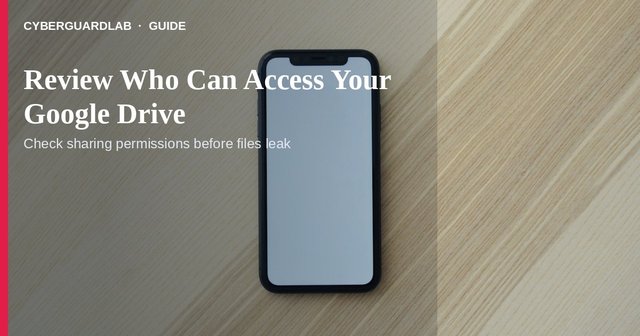 Laptop showing Google Drive Manage access panel with people and Restricted general access