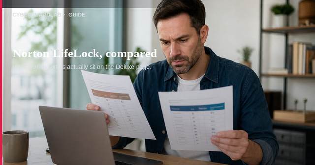 How to compare Norton LifeLock identity theft protection for a US household