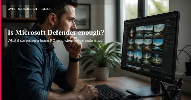 Is Microsoft Defender enough for a typical home PC?