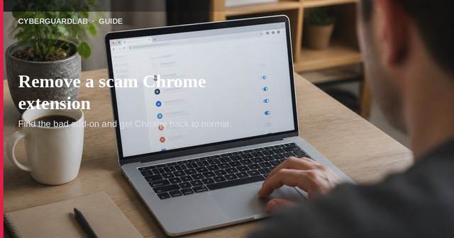 How to remove a scam browser extension from Chrome