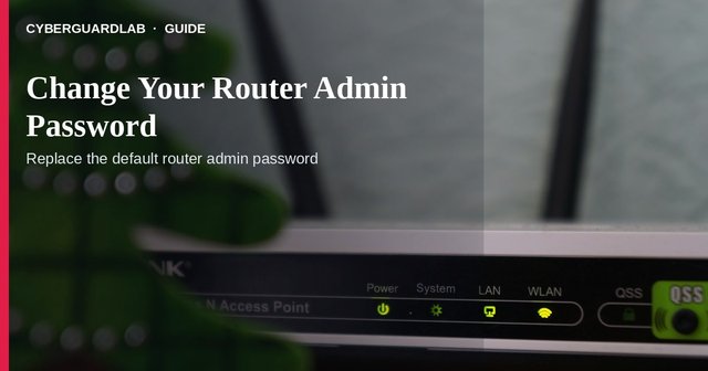 Router admin login page with password field ready to change.
