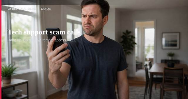 Tech support scam phone calls: what to do