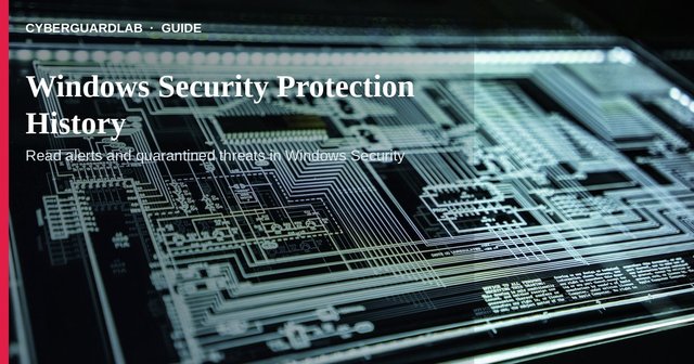 Windows Security Protection history list of recent threat detections.